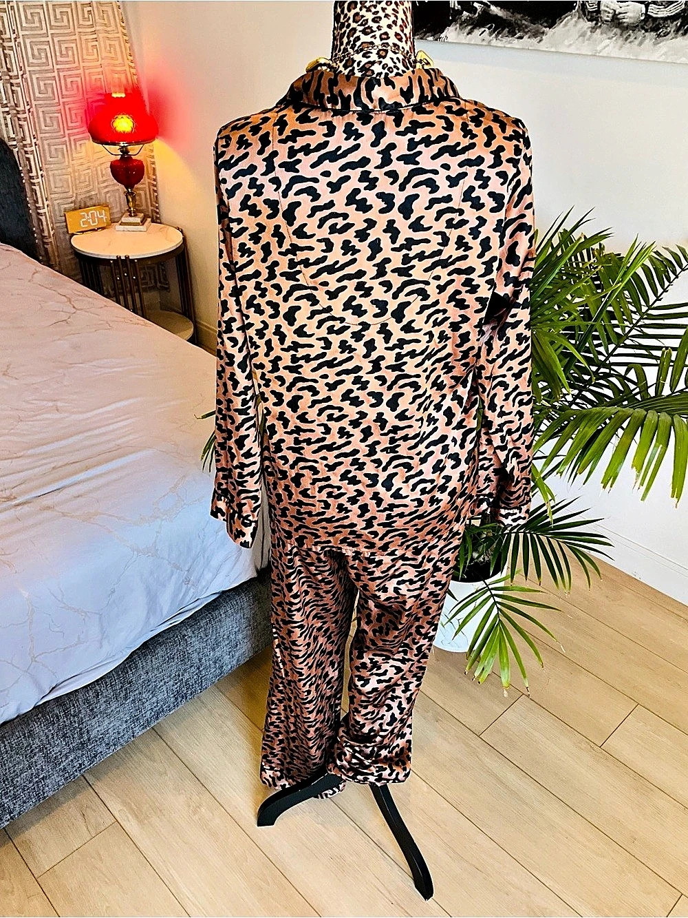 Rachel Zoe Leopard Print Pajama Set - Picture 7 of 8